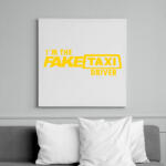printfashion Faketaxi Driver - Vászonkép - Fehér (6627459)