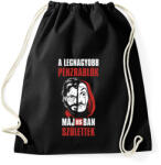 printfashion A legnagyobb pénzrablók májusban születtek - Sportzsák, Tornazsák - Fekete (4679725)