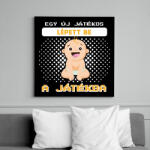 printfashion Egy új játékos - Vászonkép - Fekete (13726040)