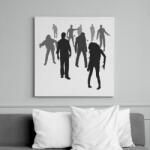 printfashion Zombik - Vászonkép - Fehér (6622997)