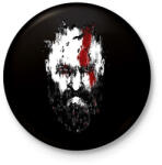 printfashion Kratos - God of War - Kitűző, hűtőmágnes - Fekete (10850316)