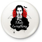 printfashion i hate everything - Kitűző, hűtőmágnes - Fehér (3090122)