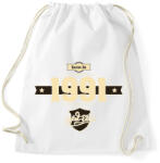 printfashion born-in-1991-cream-choco - Sportzsák, Tornazsák - Fehér (631592)