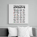 printfashion Formula 1 2024 F - Vászonkép - Fehér (15671074)