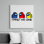 printfashion Among us trust no one - ne bízz senkiben - Vászonkép - Fehér (6634322)
