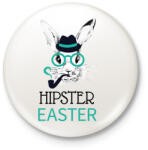 printfashion Hipster Easter - Kitűző, hűtőmágnes - Fehér (6330126)