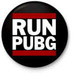 printfashion RUN PUBG - Kitűző, hűtőmágnes - Fekete (3096330)