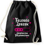 printfashion Feleség leszek Lánybúcsú folyamatban - Sportzsák, Tornazsák - Fekete (16488357)