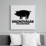 printfashion Disznóvágás folyamatban - Vászonkép - Fehér (6629825)