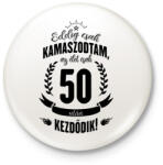 printfashion kamasz-50-black - Kitűző, hűtőmágnes - Fehér (3076770)