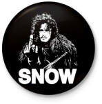 printfashion SNOW - Kitűző, hűtőmágnes - Fekete (3097226)