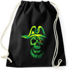 printfashion Kísértet kalóz - Sportzsák, Tornazsák - Fekete (1067771)