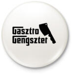 printfashion Gasztro Gengszter - Kitűző, hűtőmágnes - Fehér (7550196)