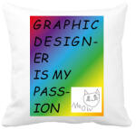 printfashion My passion - Párnahuzat, Díszpárnahuzat - Fehér (12693492)