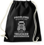 printfashion Become a trucker - Sportzsák, Tornazsák - Fekete (7481668)