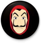 printfashion Money heist zsebszerüen - Kitűző, hűtőmágnes - Fekete (4771852)