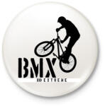 printfashion Bmx - Kitűző, hűtőmágnes - Fehér (4233342)