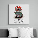 printfashion Among us - he is pretty sus - Vászonkép - Fehér (6634452)