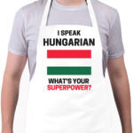 printfashion Magyar szupererő - Kötény - Fehér (4907770)