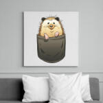 printfashion Süni zsebminta - Vászonkép - Fehér (9443089)