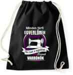 printfashion Legjobbak lesznek varrónők - Sportzsák, Tornazsák - Fekete (1974090)
