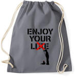 printfashion Hazugság - Sportzsák, Tornazsák - Grafitszürke (406605)