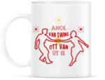 printfashion Ahol van swing - Bögre - Fehér (7675271)