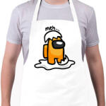 printfashion Among us Gudetama - Kötény - Fehér (4913085)