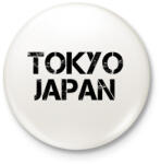 printfashion Tokyo Japán - Kitűző, hűtőmágnes - Fehér (4386550)