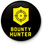 printfashion Bounty Hunter - Kitűző, hűtőmágnes - Fekete (3265864)