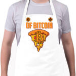 printfashion BITCOIN 4 EVER 62 - Kötény - Fehér (6122264)