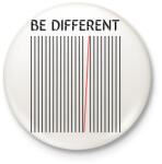 printfashion Be different - Kitűző, hűtőmágnes - Fehér (7292664)