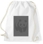 printfashion Panda - Sportzsák, Tornazsák - Fehér (4811880)