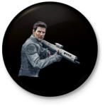 printfashion Tom Cruise - Kitűző, hűtőmágnes - Fekete (3101645)