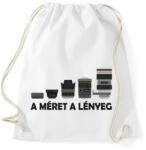 printfashion A méret a lényeg - Sportzsák, Tornazsák - Fehér (6143311)