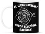 printfashion El tudod olvasni? Akkor lehetünk barátok - Bögre - Fekete (16534387)