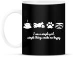 printfashion simlpe thingsf - Bögre - Fekete (2924787)
