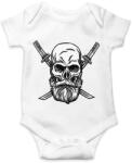 printfashion Koponya és kard - Baba Body - Fehér (5643276)