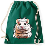 printfashion Aranyos hörcsög - Sportzsák, Tornazsák - Sötétzöld (13666823)