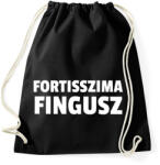 printfashion FORTISSZIMA FINGUSZ - Sportzsák, Tornazsák - Fekete (10435215)