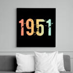 printfashion 1951 - Vászonkép - Fekete (11814943)