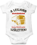 printfashion Kamionos szülinapja május - Baba Body - Fehér (5694182)