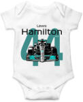 printfashion Lewis Hamilton 44 autóversenyző - fekete felirat - Baba Body - Fehér (16044422)