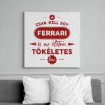 printfashion Csak kell egy Ferrari - Vászonkép - Fehér (7200695)