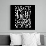 printfashion bombastic side eye, criminal offensive side eye - Vászonkép - Fekete (16652925)