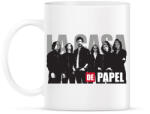 printfashion La casa de papel poster style - A nagy pénzrablás - Bögre - Fehér (5621003)