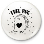 printfashion Ingyen ölelés - Süni - Kitűző, hűtőmágnes - Fehér (12542608)