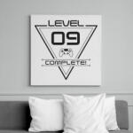 printfashion level-complete-09-grey - Vászonkép - Fehér (6624584)