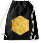 printfashion Hexagonal 2 - Sportzsák, Tornazsák - Fekete (345140)