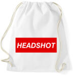 printfashion Headshot - Sportzsák, Tornazsák - Fehér (847673)